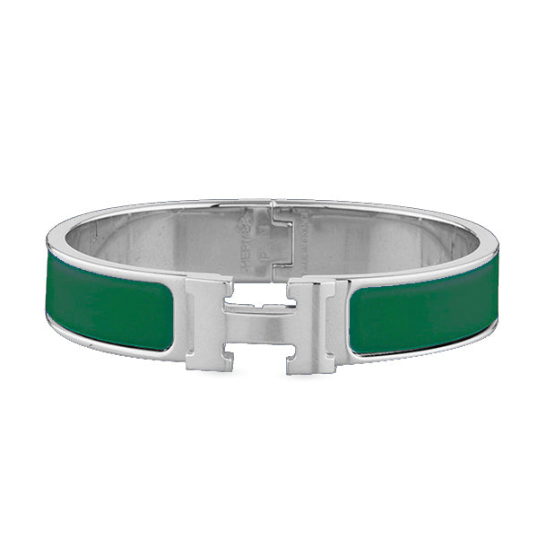 1847437760 Switch Jewelry Hermes Narrow Clic H Green and Silver PM