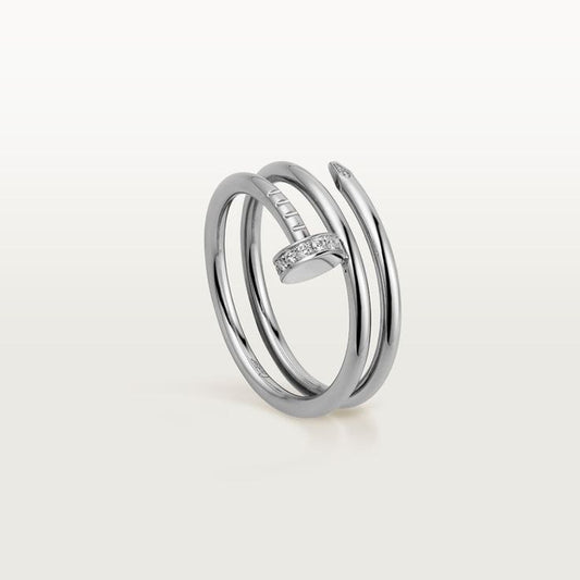Bague femme acier Cartier Clou Double tour