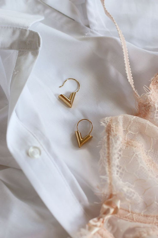 Boucles d'oreilles acier LOUIS VUITTON
