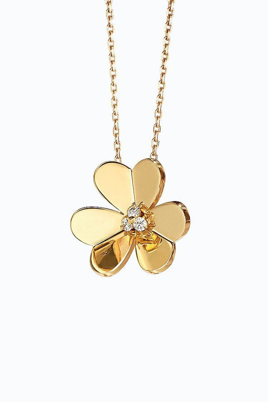Collier femme doré Van Cleef flower