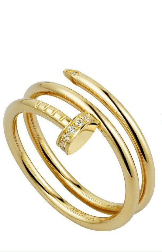 Bague femme acier Cartier Clou Double tour