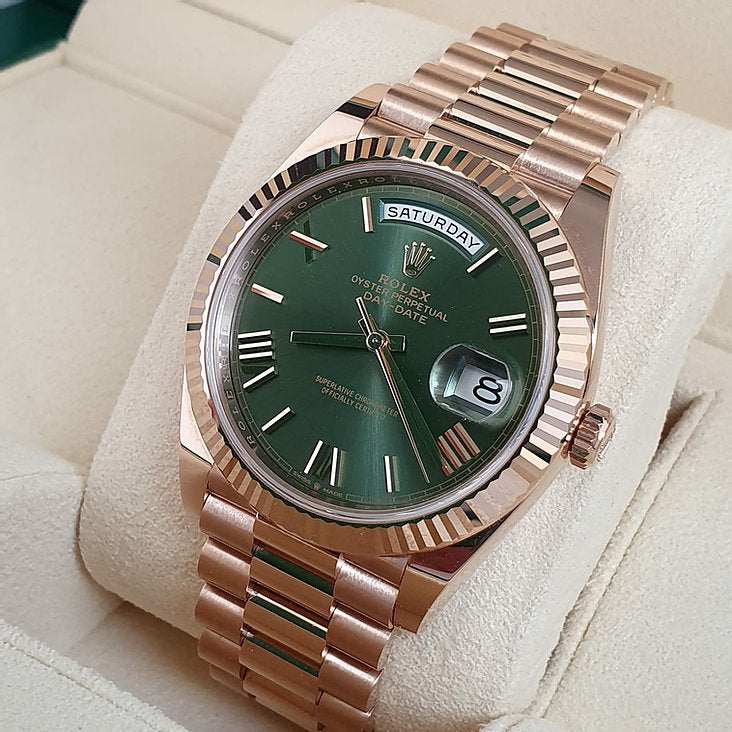 DayDate40RoseGold228235OliveDial