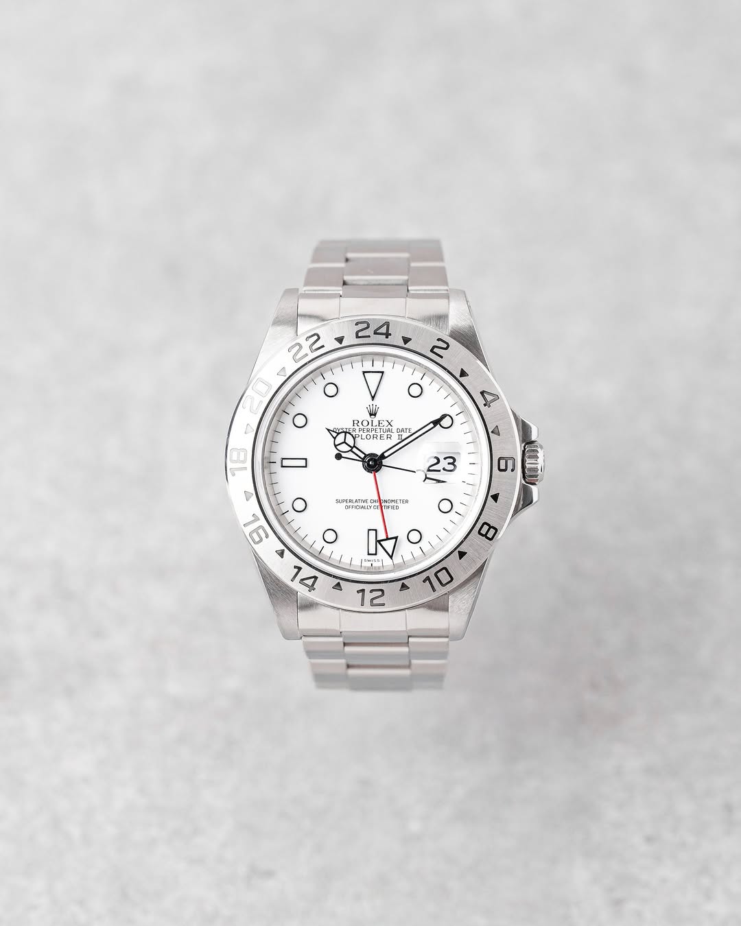 Rolex Explorer II fond blanc