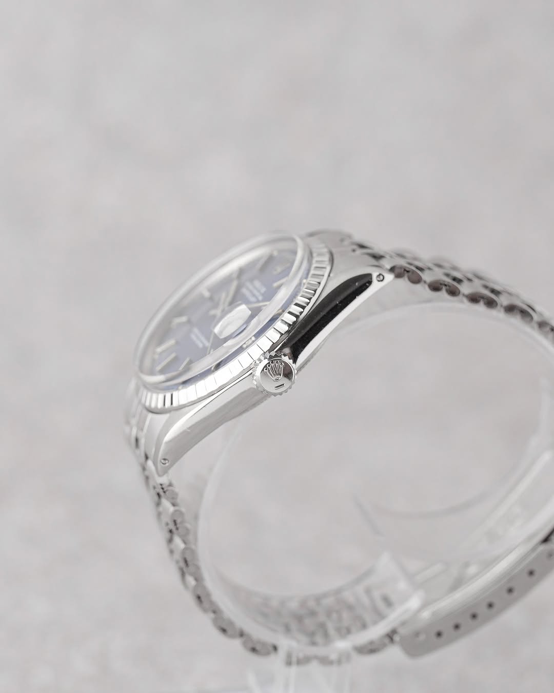 Rolex datejuste 36mm fond bleu