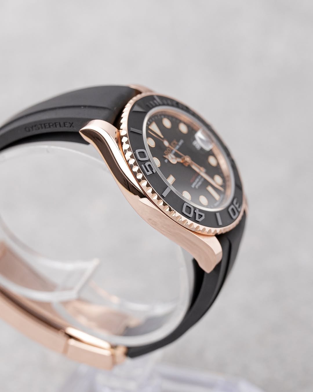 Rolex Yacht-Master oysterflex fond noir