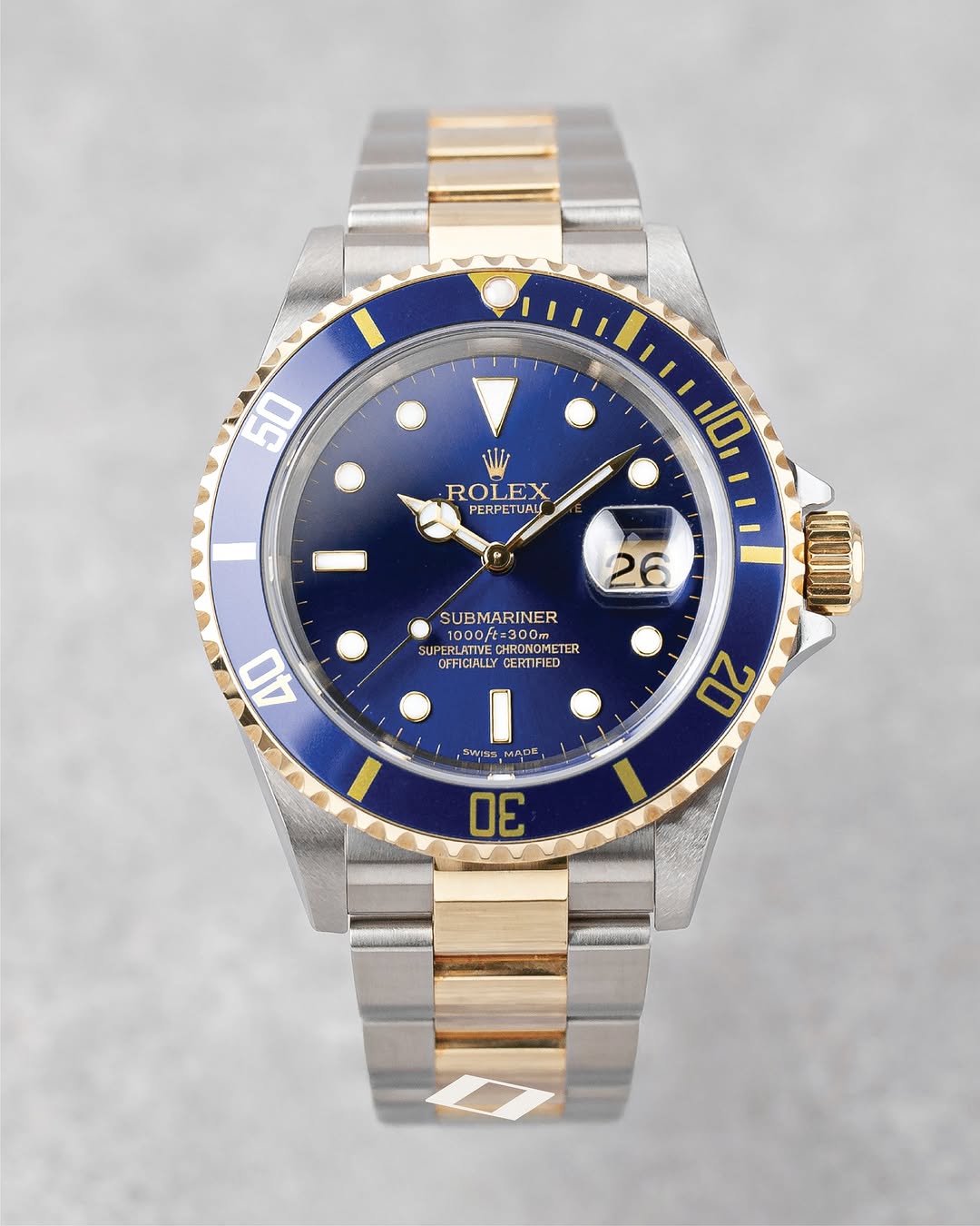 Rolex submariner gold fond bleu