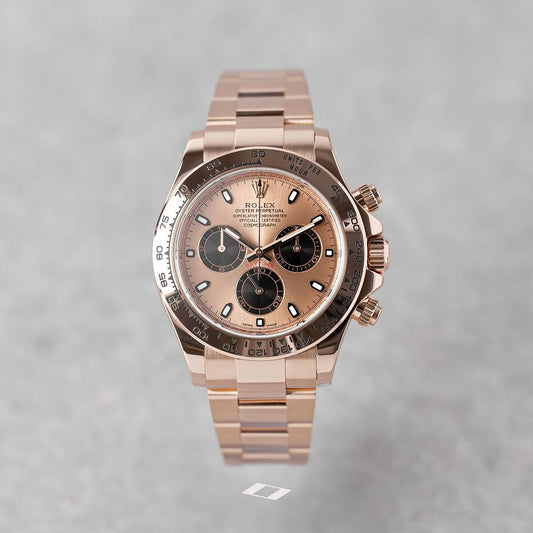 Rolex Daytona Rose Gold/Everose Sundust & Black Dial