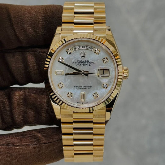 Rolex Day-Date // 128238 – The Epitome of Golden Prestige