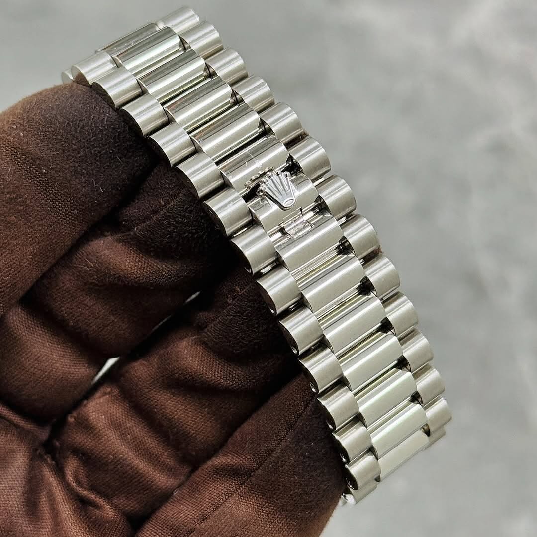 Rolex Day-Date Meteorite Dial // 228236A – Celestial Grandeur in Platinum