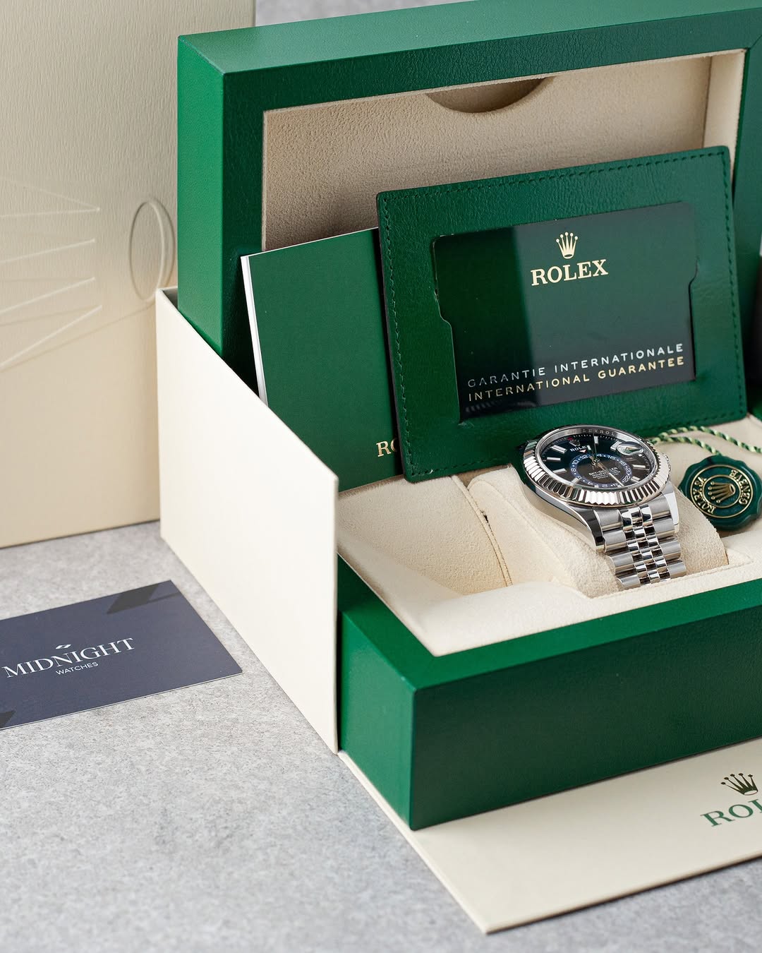 Rolex Sky-deweler jubilee fond bleu