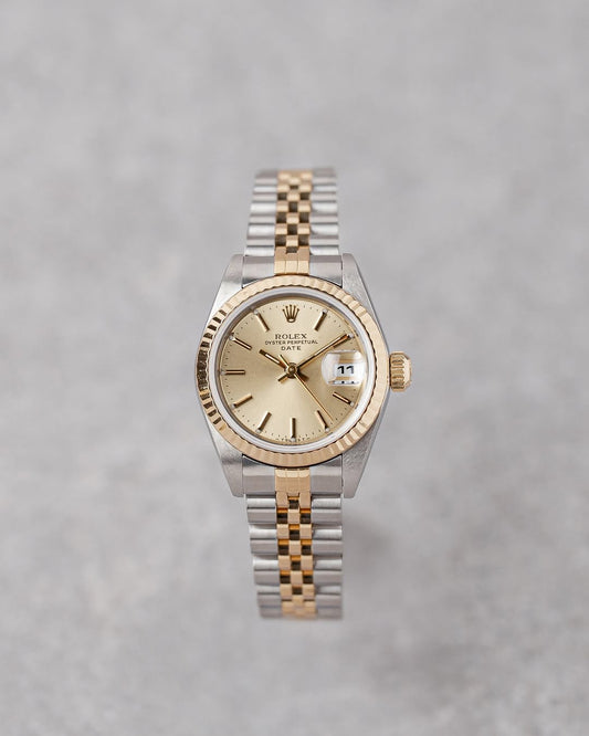 Rolex Lady-datejust 26mm fond doré