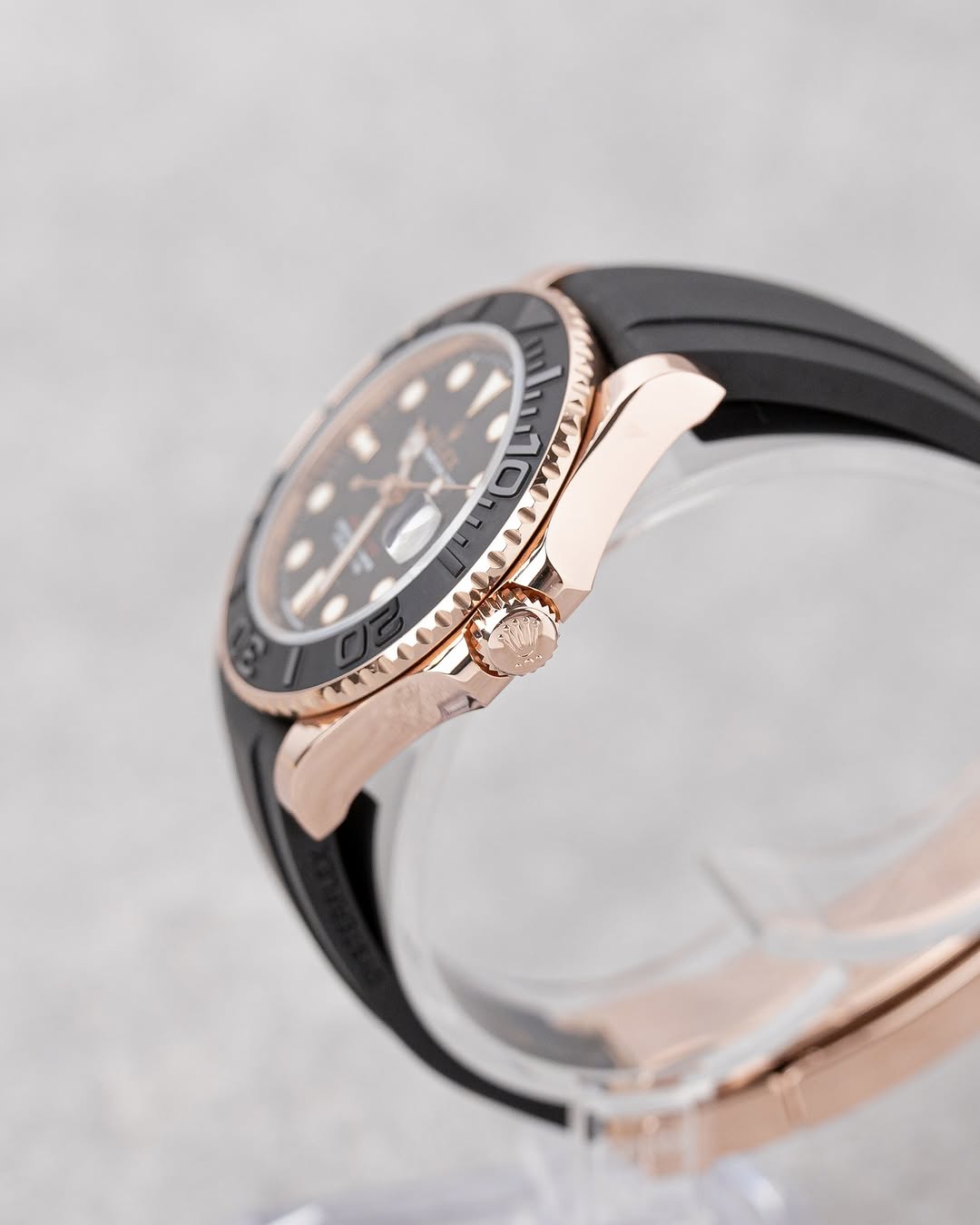 Rolex Yacht-Master oysterflex fond noir