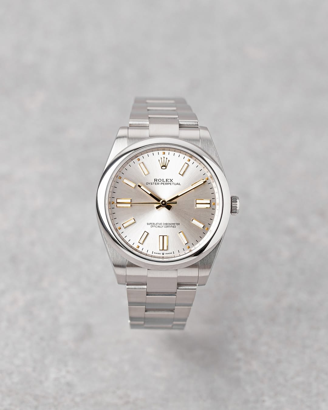 Rolex Oyster perpetual 41mm silver dial