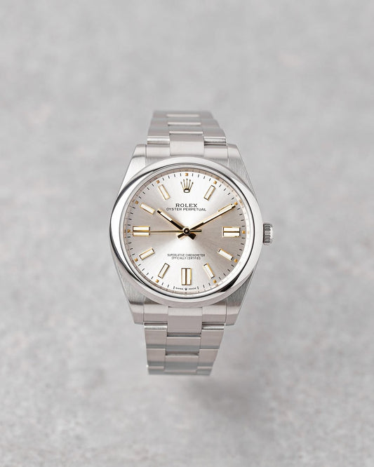 Rolex Oyster perpetual 41mm silver dial