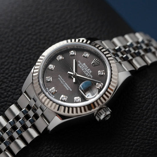 ROLEX LADY-DATEJUST 28 DARK GREY