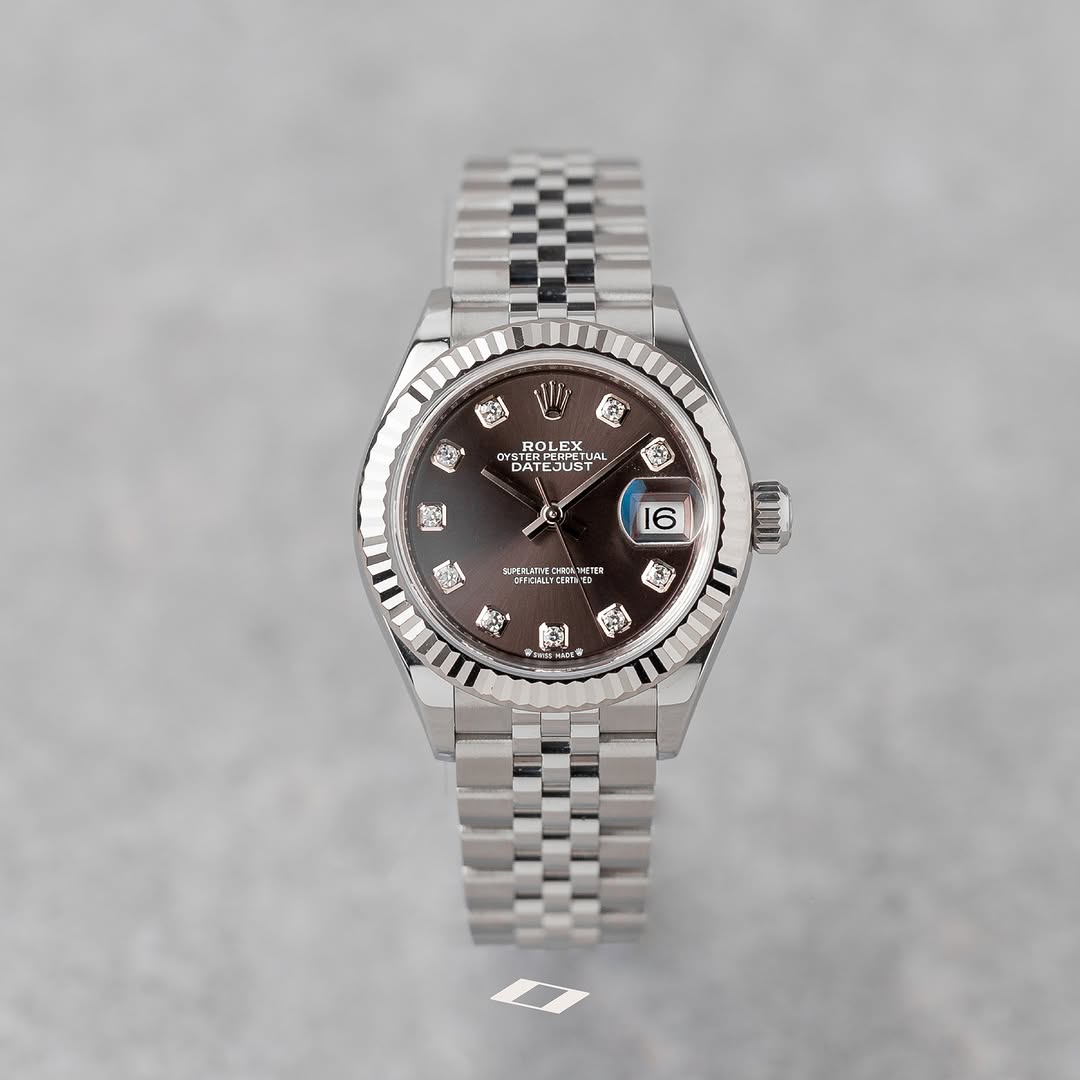 ROLEX LADY-DATEJUST 28 DARK GREY