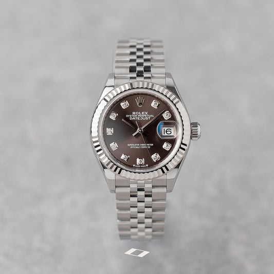 ROLEX LADY-DATEJUST 28 DARK GREY