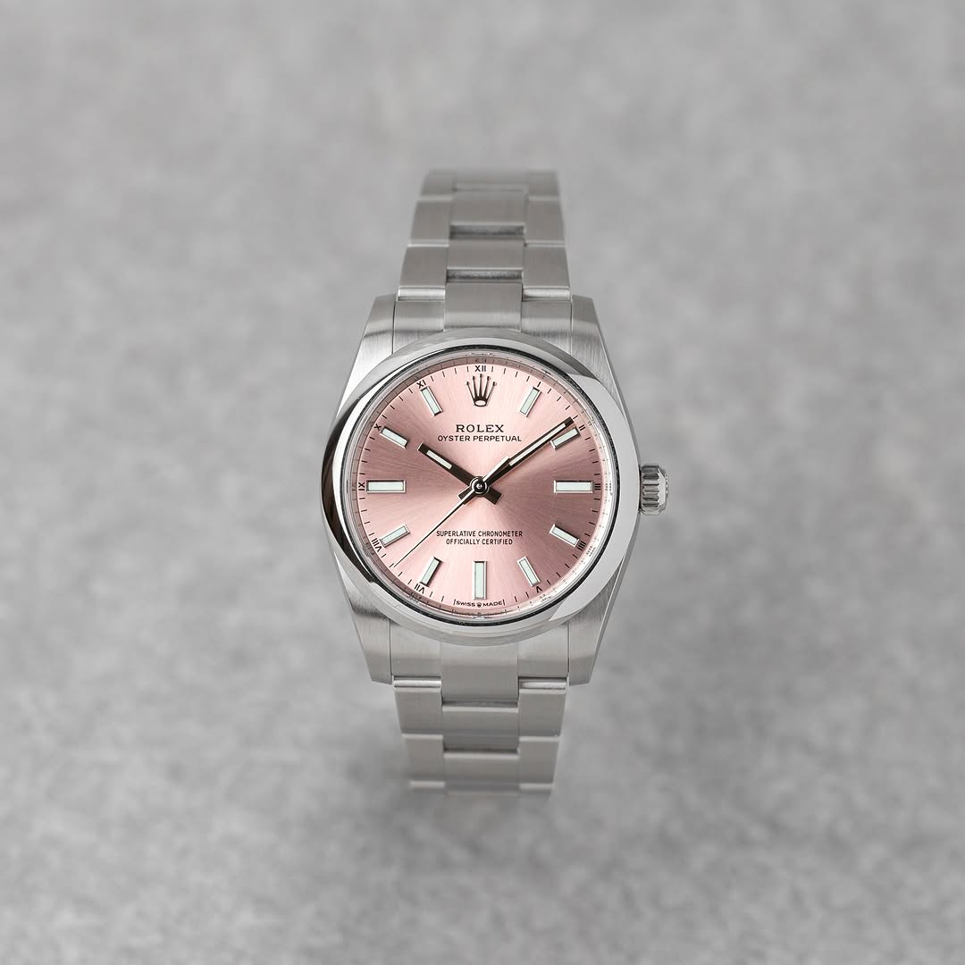 ROLEX OYSTER PERPETUAL 34 - ROSE DIAL