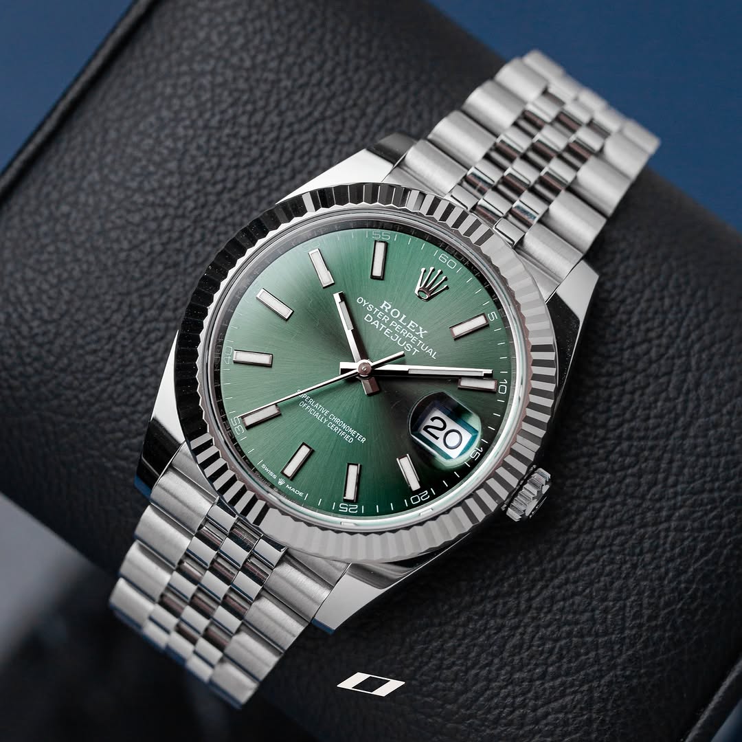 ROLEX DATEJUST 41mm fond vert