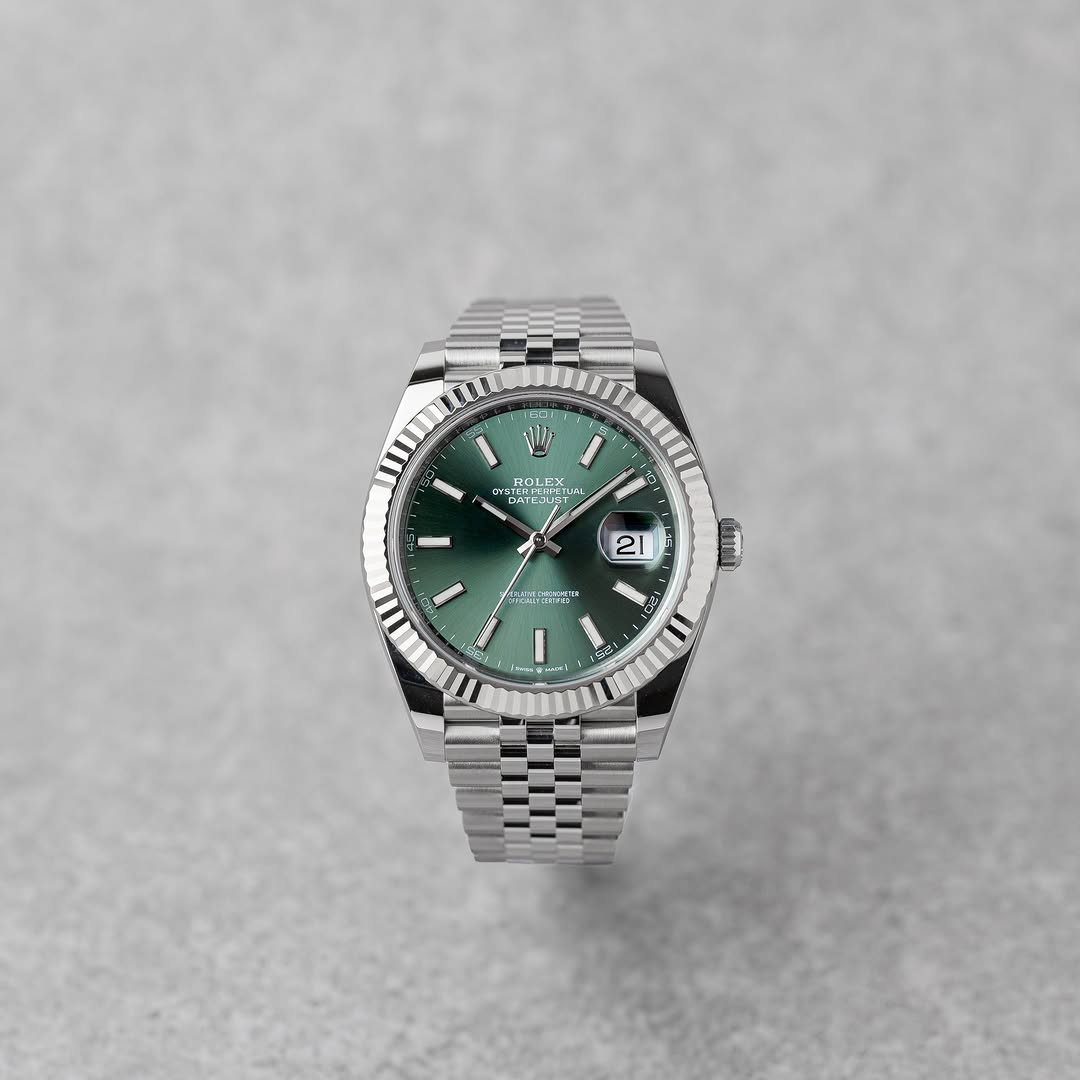 ROLEX DATEJUST 41mm fond vert