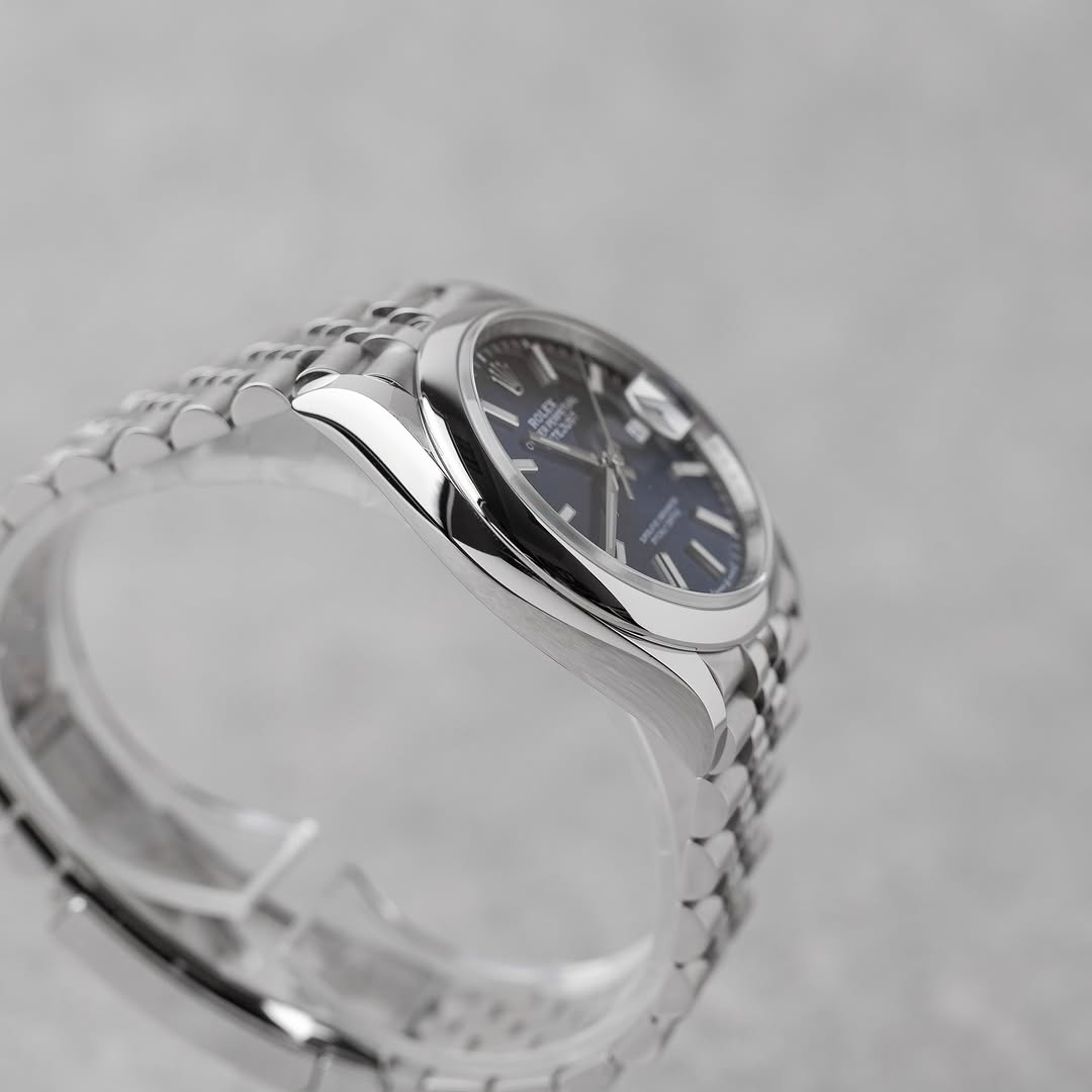 ROLEX DATEJUST 36mm fond bleu