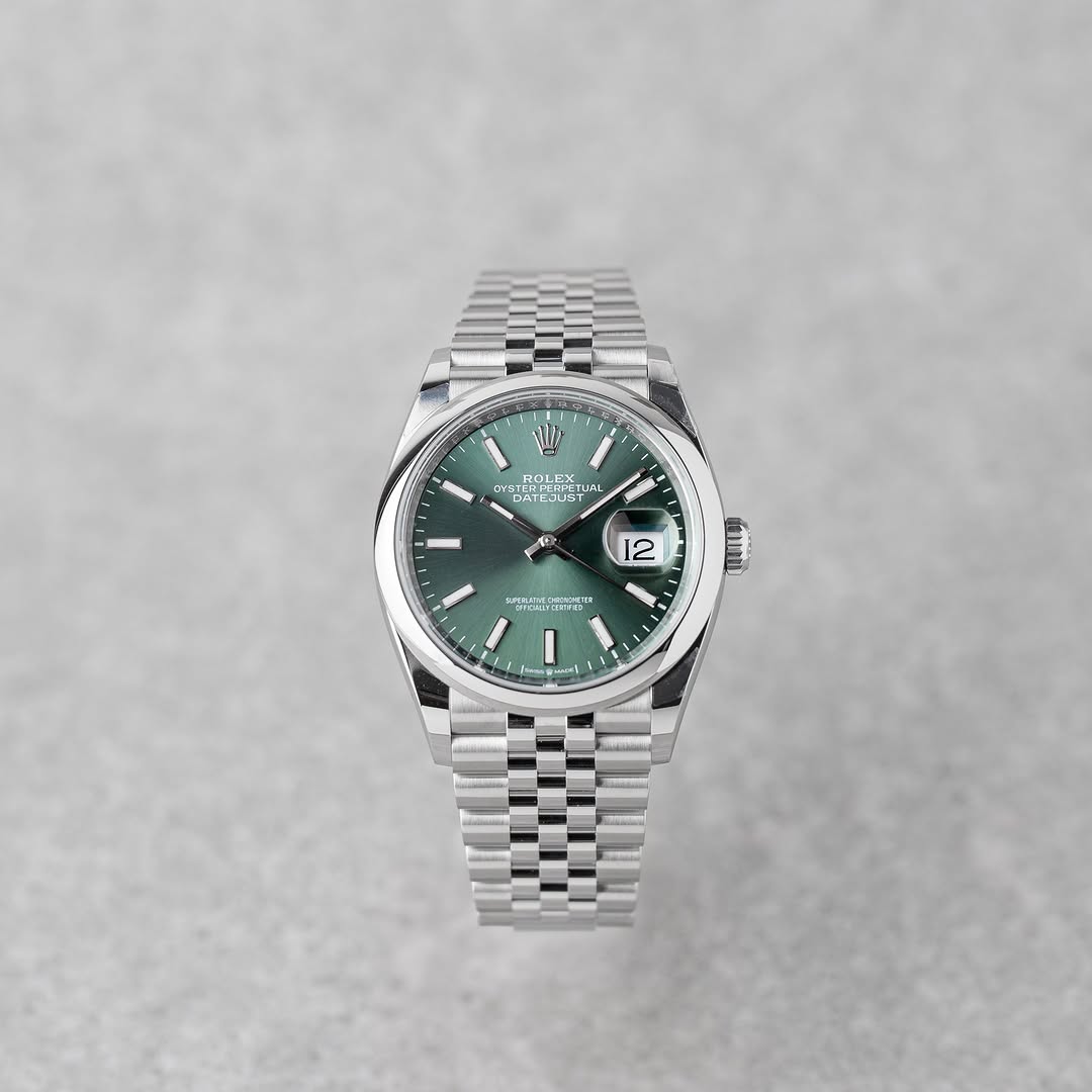 ROLEX DATEJUST MINT GREEN 36mm