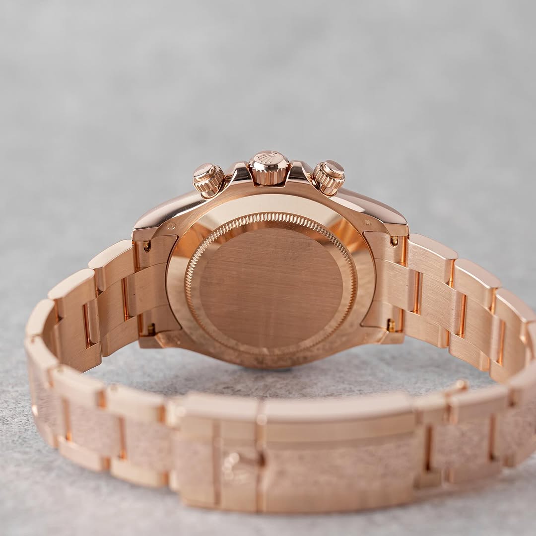 Rolex Daytona Rose Gold/Everose Sundust & Black Dial