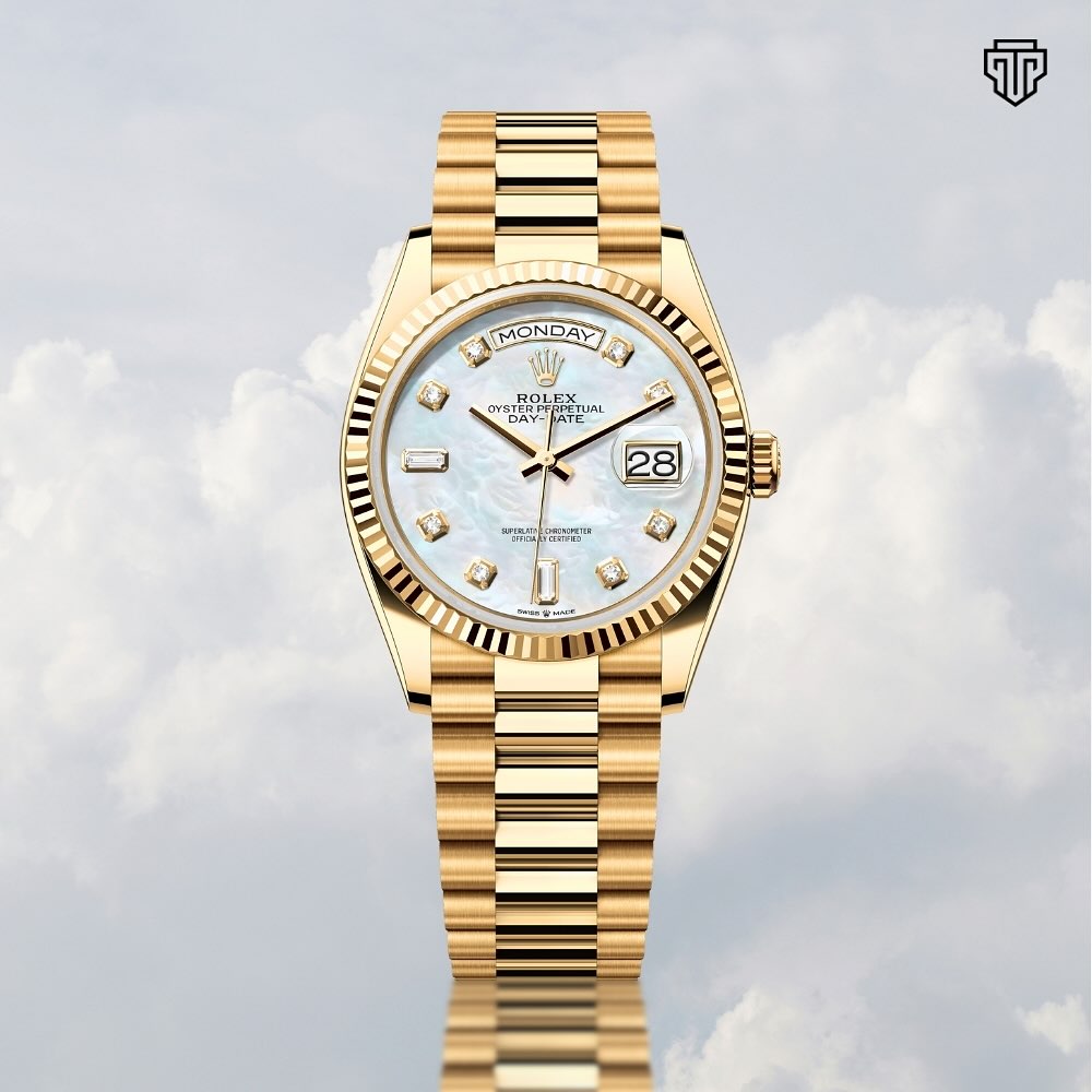 Rolex Day-Date // 128238 – The Epitome of Golden Prestige