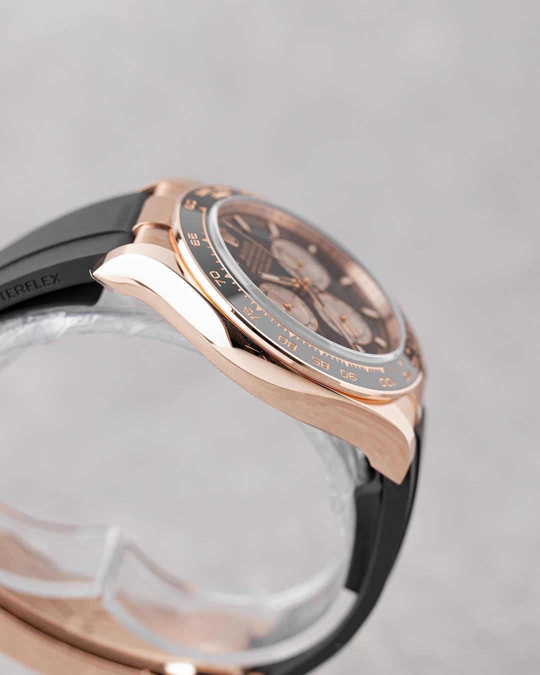 Rolex Daytona cadran noir bracelet Oysterflex