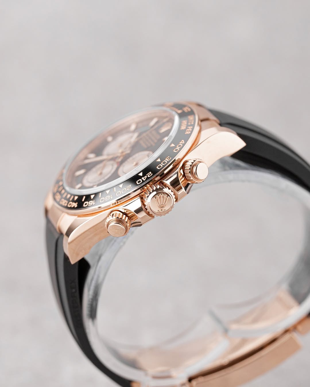Rolex Daytona cadran noir bracelet Oysterflex
