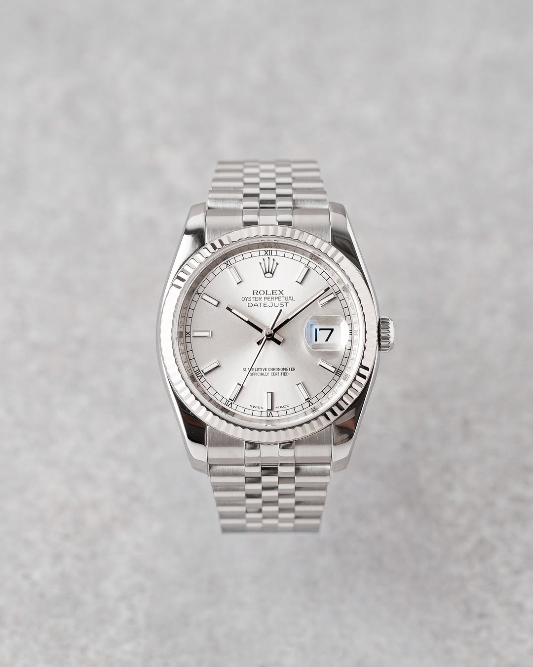 Rolex Datejuste 36 mm cadran argenté