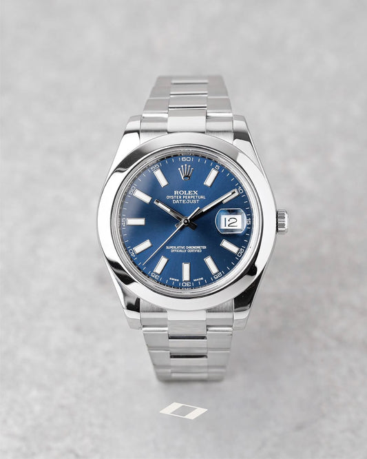 Rolex Datejuste 41 mm cadran bleu oyster