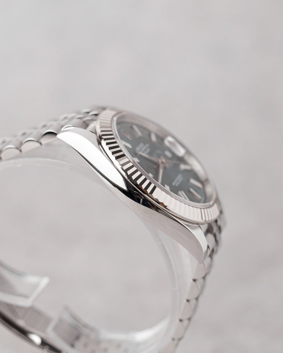 Rolex datejuste 41mm fond vert