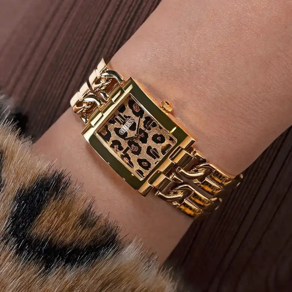 gw0807L2 original guess women watch gold dial metal strap egypt 11