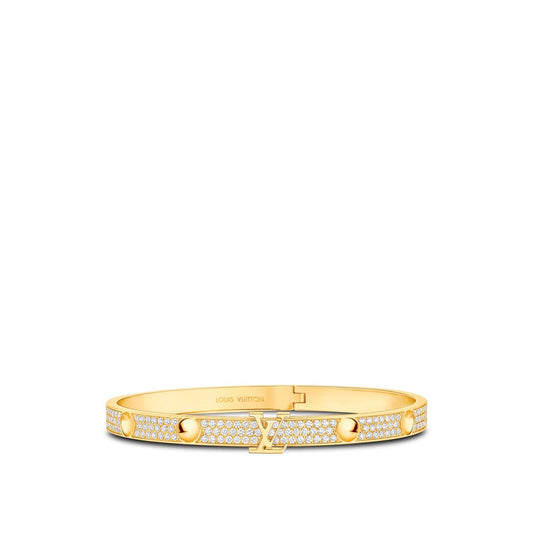 louis vuitton manchette empreinte or jaune et diamants Q95783 PM1 SideviewLarge