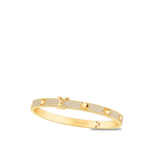 louis vuitton manchette empreinte or jaune et diamants Q95783 PM2 FrontviewLarge